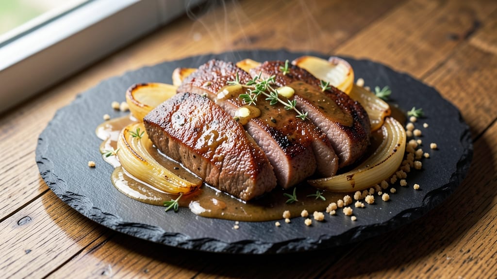 Baked Liver and Onions With Gravy Recipe: Crispy Crust and Rich Pan Sauce Magic
