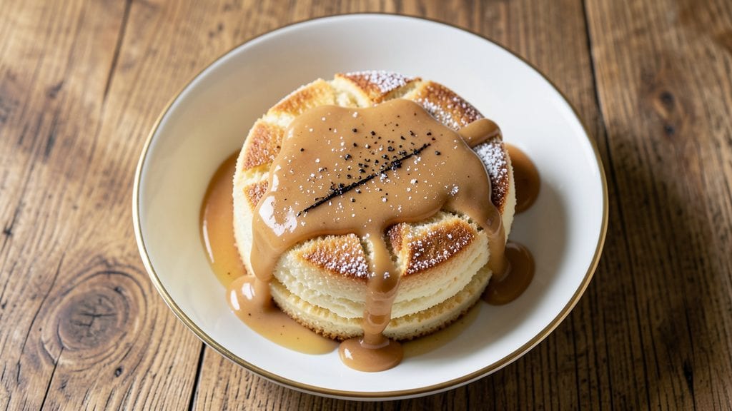 Classic Vanilla Butter Cake With Buttermilk Sauce Recipe: Layered Vanilla Bliss and Tangy Cream