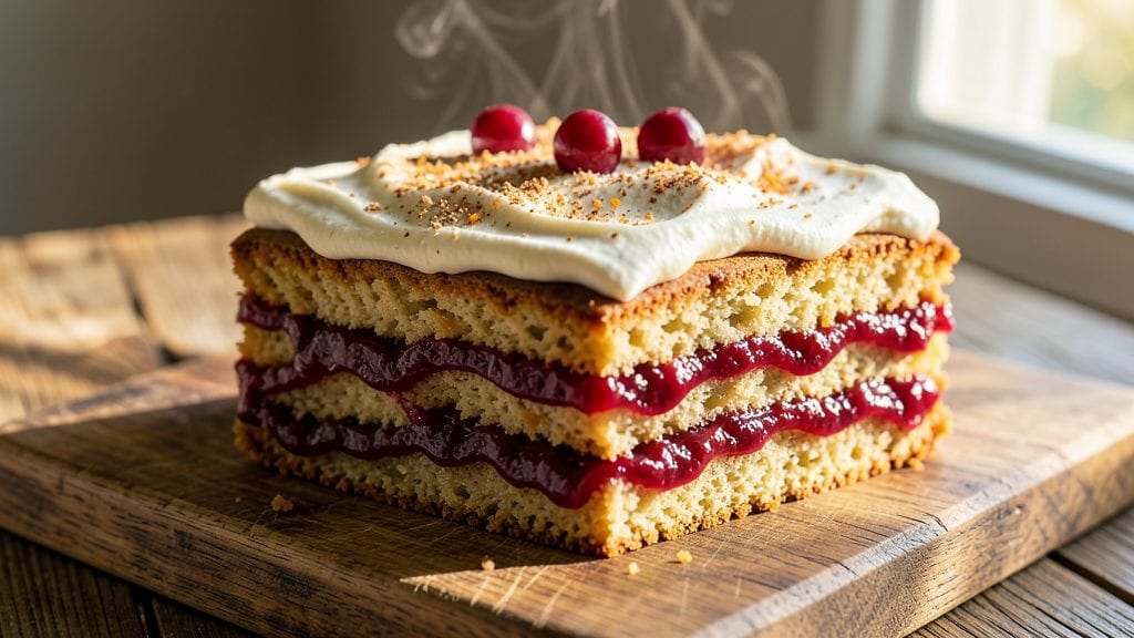 Cranberry Sauce Cake Recipe: Tart-Sweet Layers With Buttery Crust