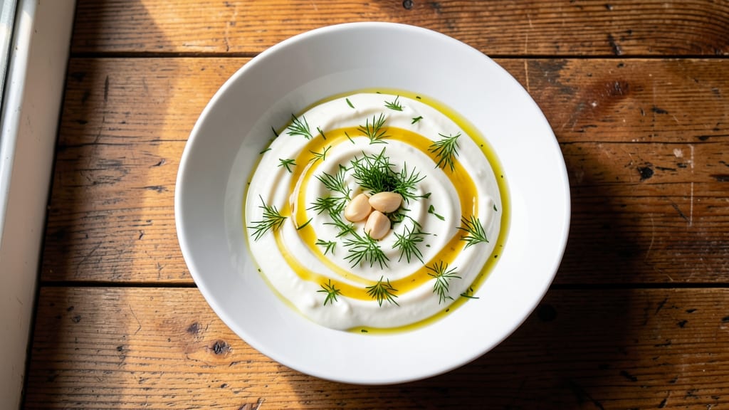 Sauce For Salmon Cakes Recipe: Dill-Yogurt Tang With Crispy Crunch