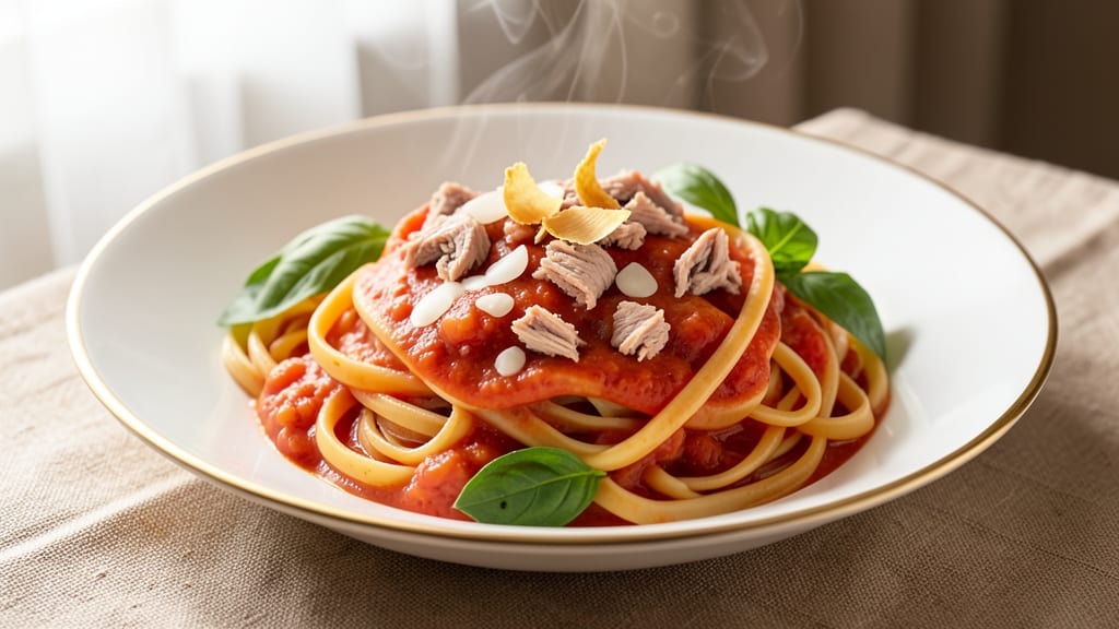 Tuna Tomato Sauce Pasta Recipe: Bright Ocean and Garden Fusion in 25 Minutes