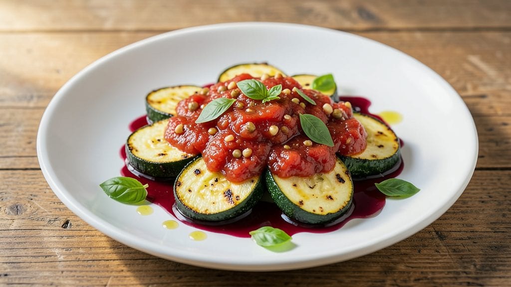 Zucchini With Italian-Style Tomato Sauce Recipe: One-Pan Roasted Veggie Harmony